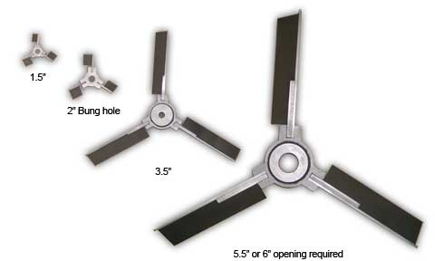 Folding impellers all sizes