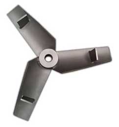 Option: Agitator / Mixer Impellers with Stabilizer Fins