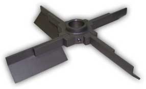 4 Bladed folding impeller for 6" tote