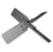 3-Blade Stainless Mixer Propeller 4" w/ 3/4" bore Axial flow square pitch